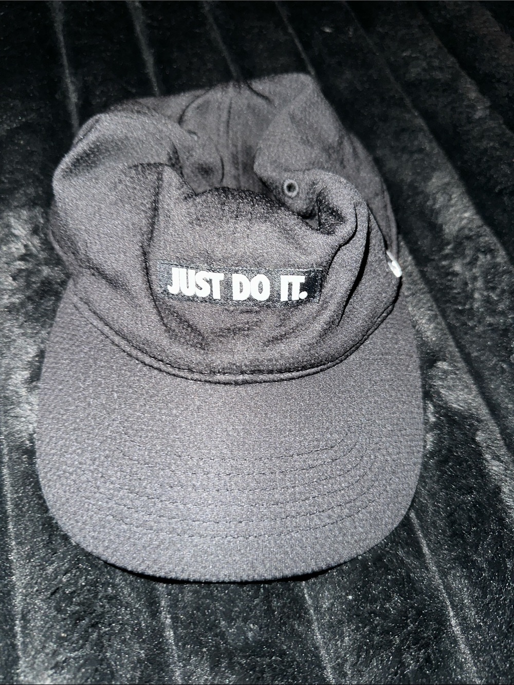 Nike Black 'Just Do It.' Embroidered Logo Cap